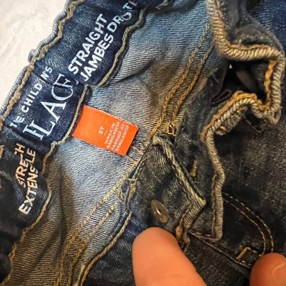 Childrens Place Boys Straight Leg Jeans 3T